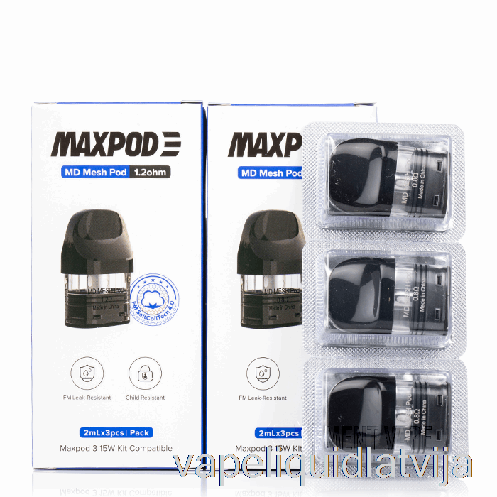 Freemax Md Mesh Nomaiņas Pods 0.8ohm Md Mesh Pods Vape šķidrums